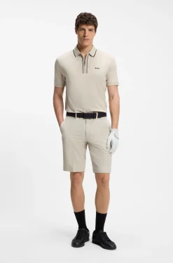 Slim-fit shorts in water-repellent stretch fabric