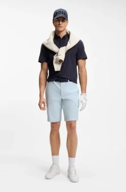 Slim-fit shorts in water-repellent stretch fabric