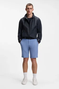 Slim-fit shorts in water-repellent stretch fabric