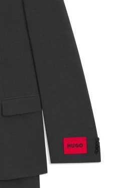 Slim-fit suit in a performance-stretch wool blend