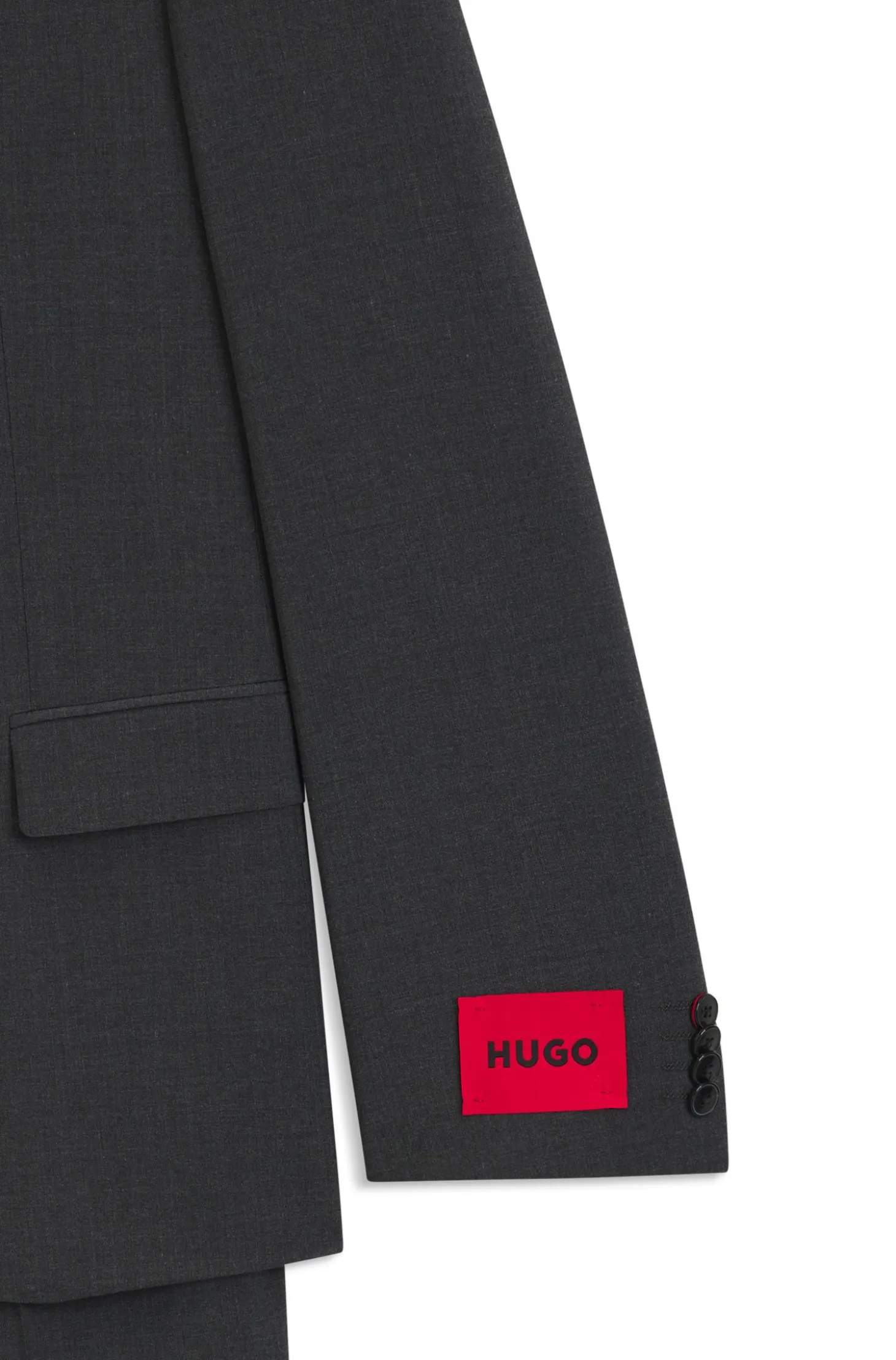 Slim-fit suit in a performance-stretch wool blend