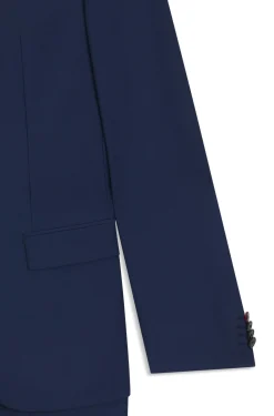 Slim-fit suit in a performance-stretch wool blend