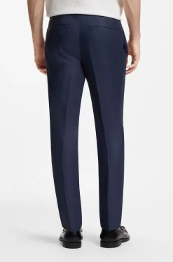 Slim-fit suit in linen twill