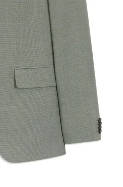 Slim-fit suit in stretch dobby cloth