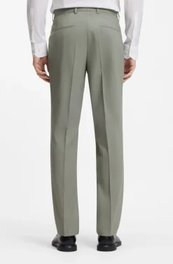 Slim-fit suit in stretch dobby cloth
