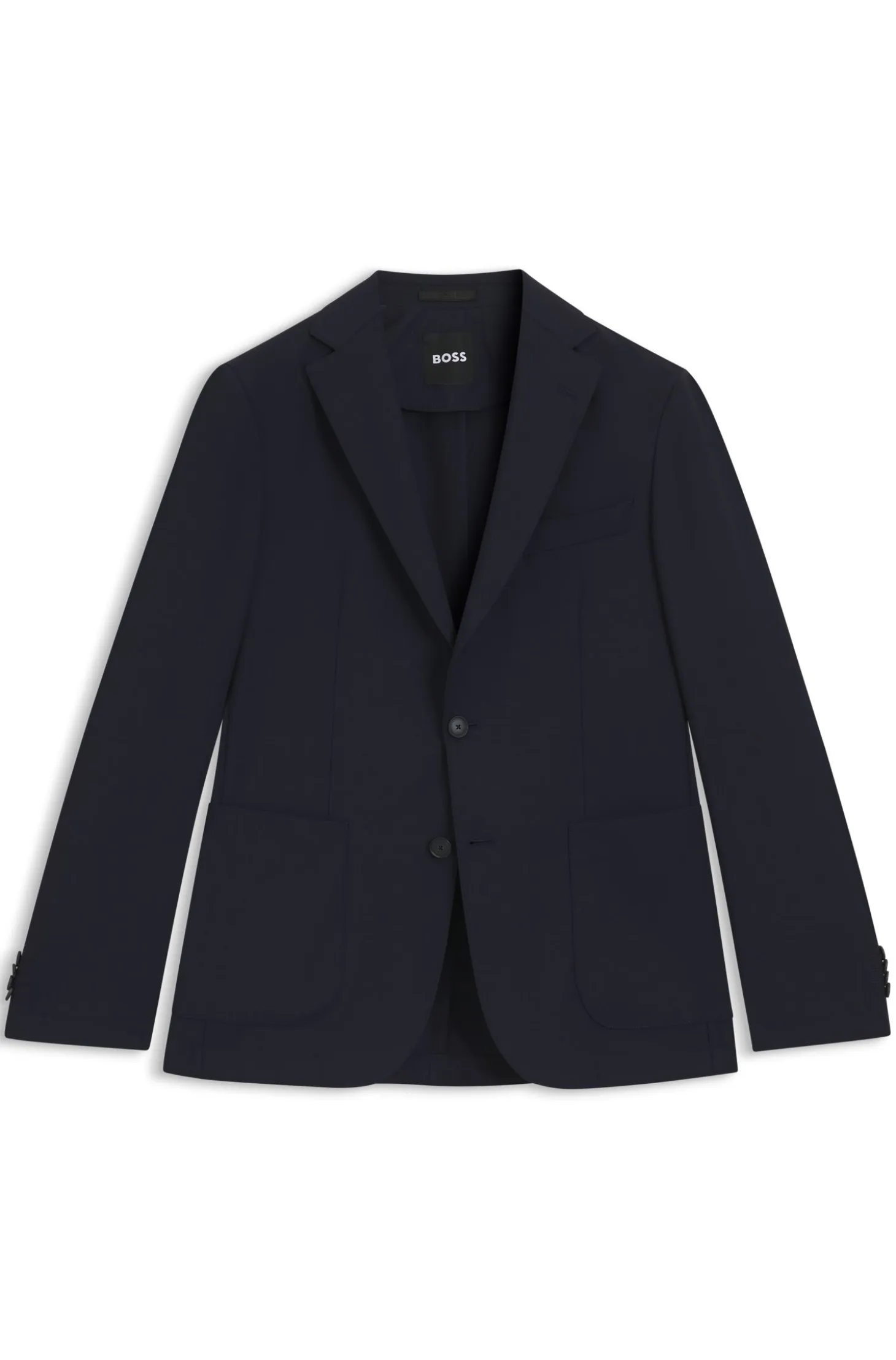 Slim-fit suit jacket in washable performance-stretch fabric