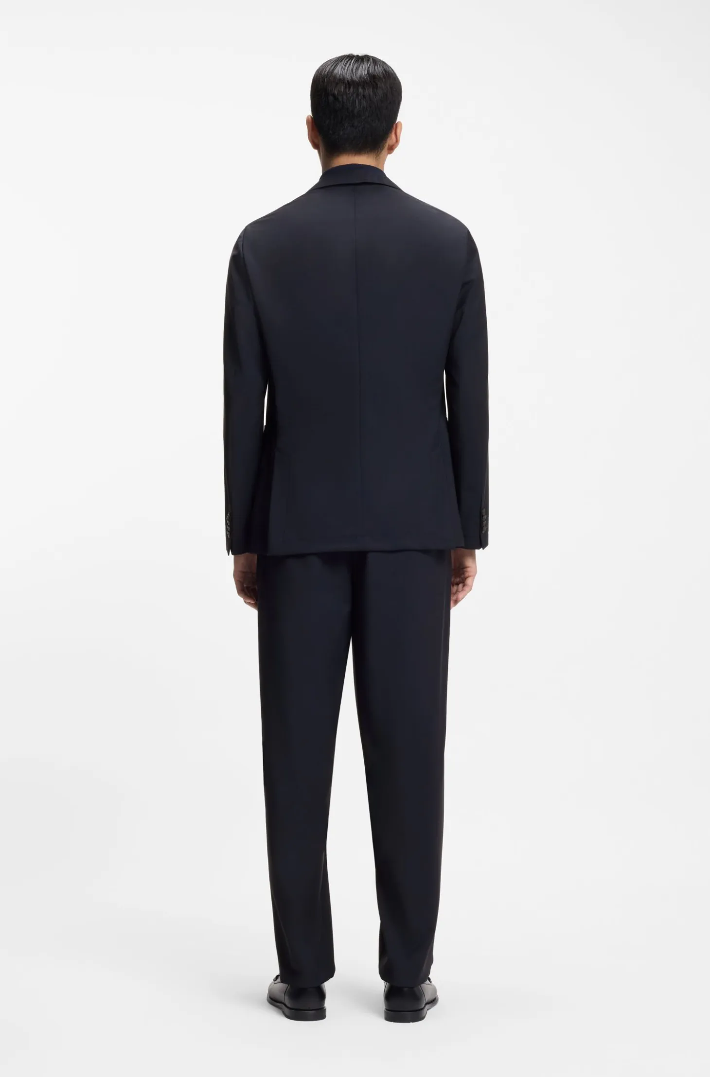 Slim-fit suit jacket in washable performance-stretch fabric