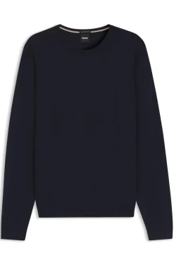 Slim-fit sweater in merino wool