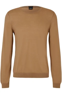 Slim-fit sweater in merino wool