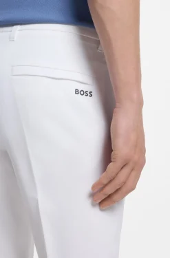 Slim-fit technical trousers with four-way stretch