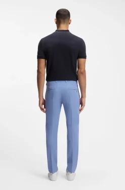 Slim-fit technical trousers with four-way stretch