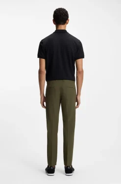 Slim-fit technical trousers with four-way stretch