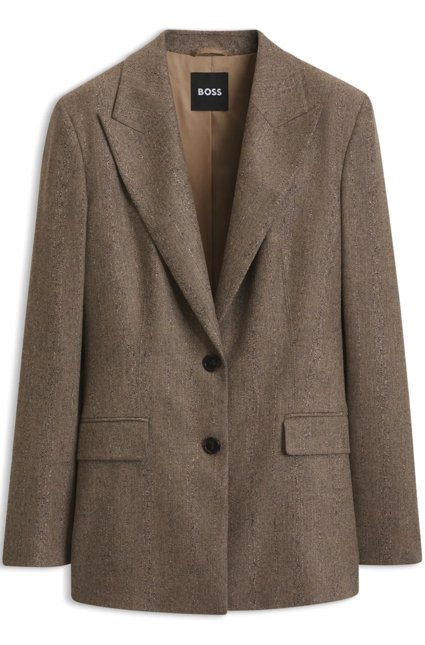 Slim-fit textured blazer