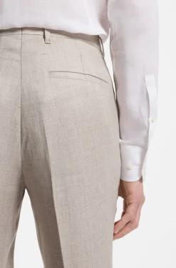 Slim-fit trousers in a linen blend
