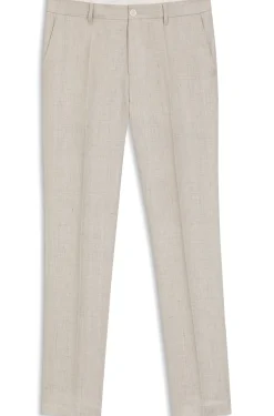 Slim-fit trousers in a linen blend