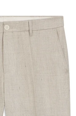 Slim-fit trousers in a linen blend