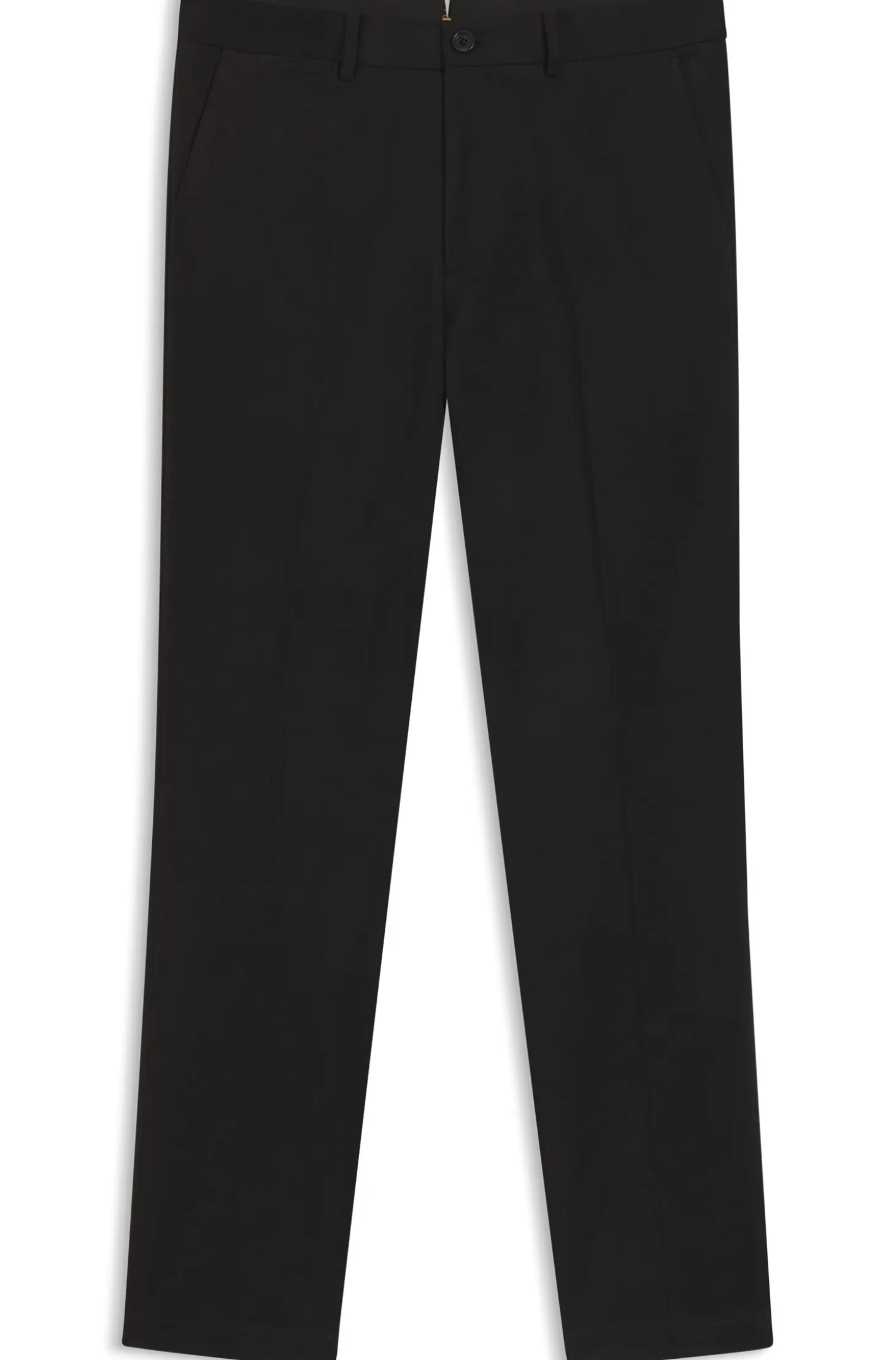 Slim-fit trousers in cotton, cashmere and stretch