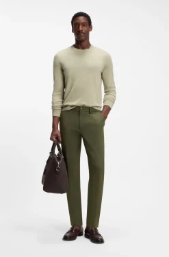 Slim-fit trousers in four-way stretch fabric