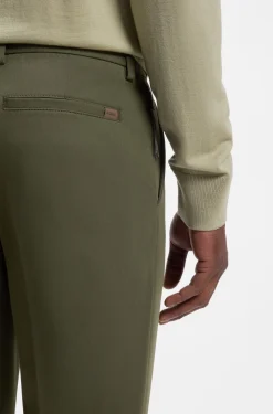 Slim-fit trousers in four-way stretch fabric