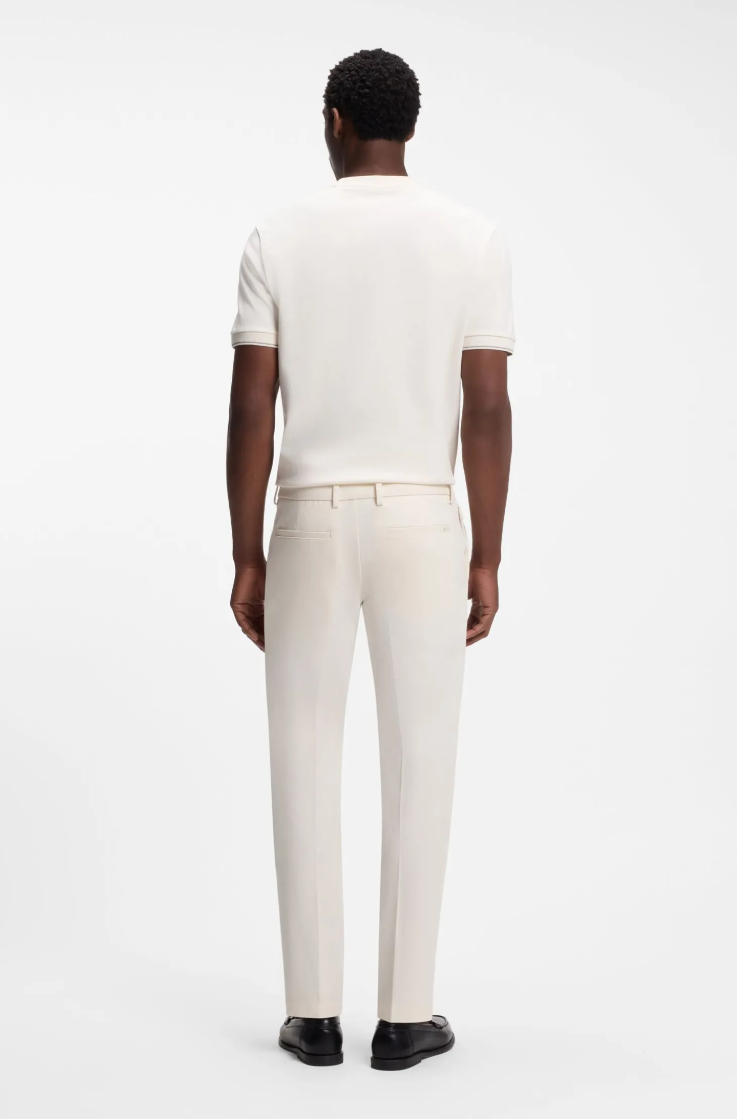 Slim-fit trousers in four-way stretch fabric