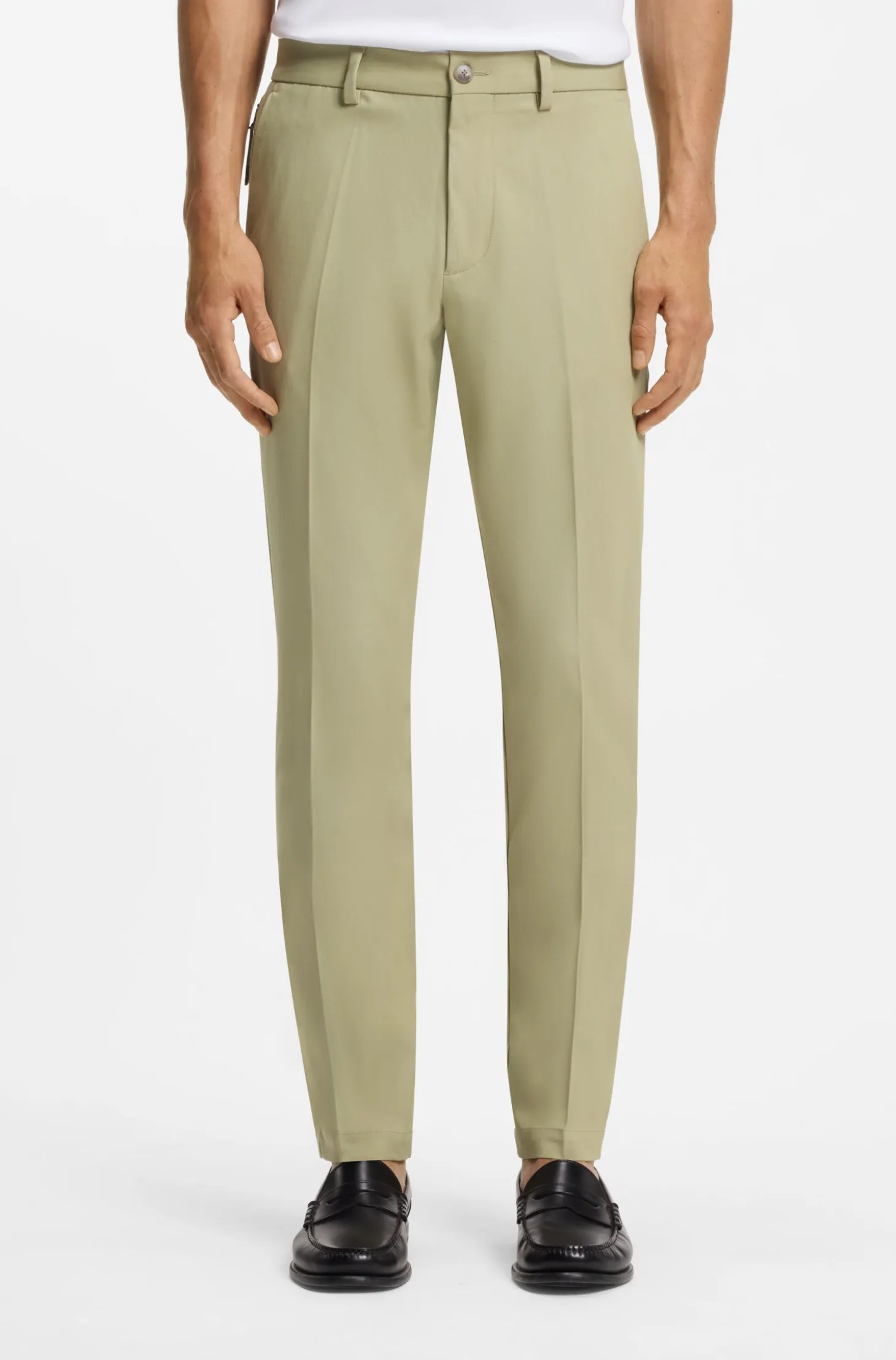 Slim-fit trousers in four-way stretch fabric