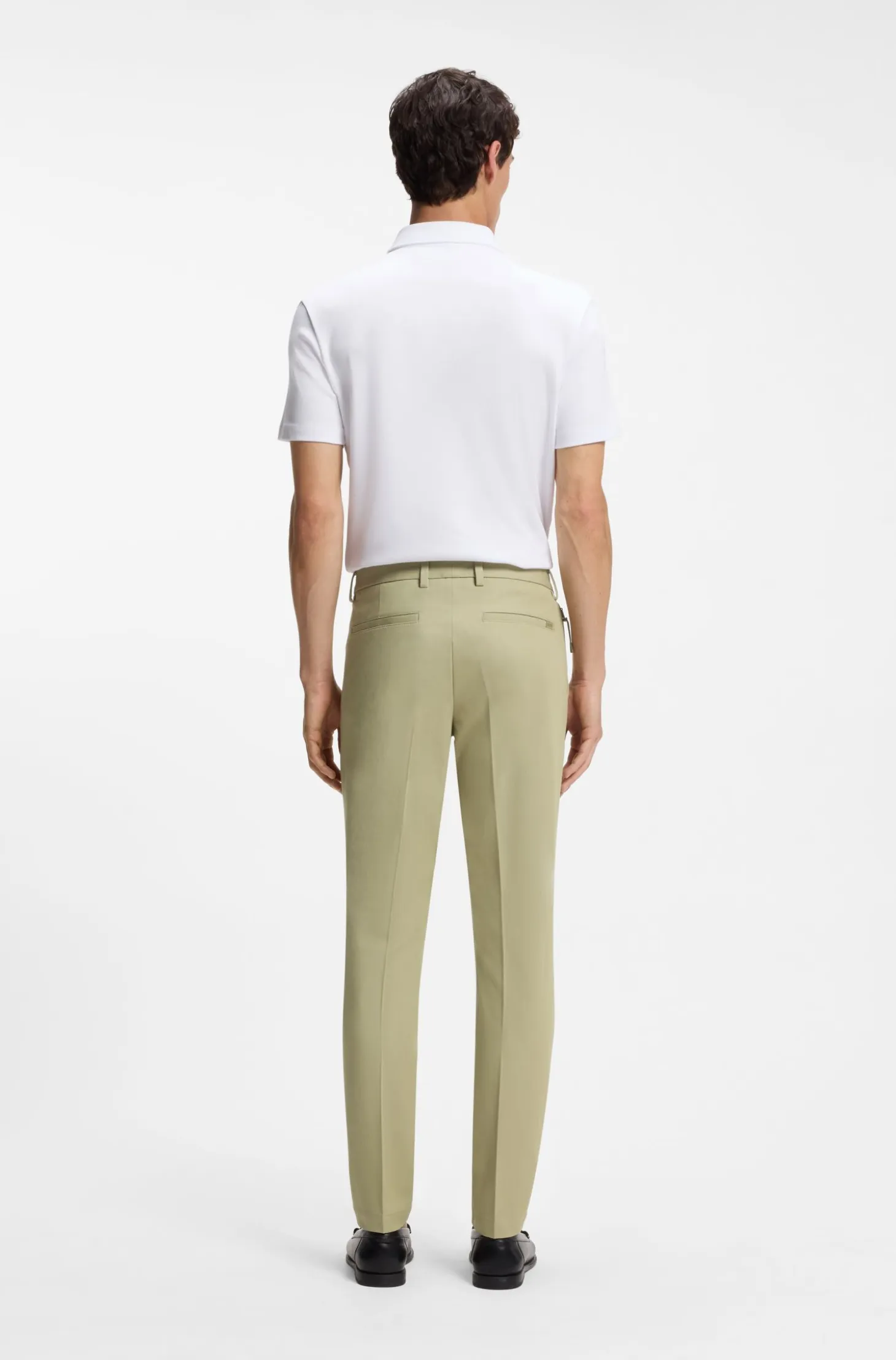 Slim-fit trousers in four-way stretch fabric
