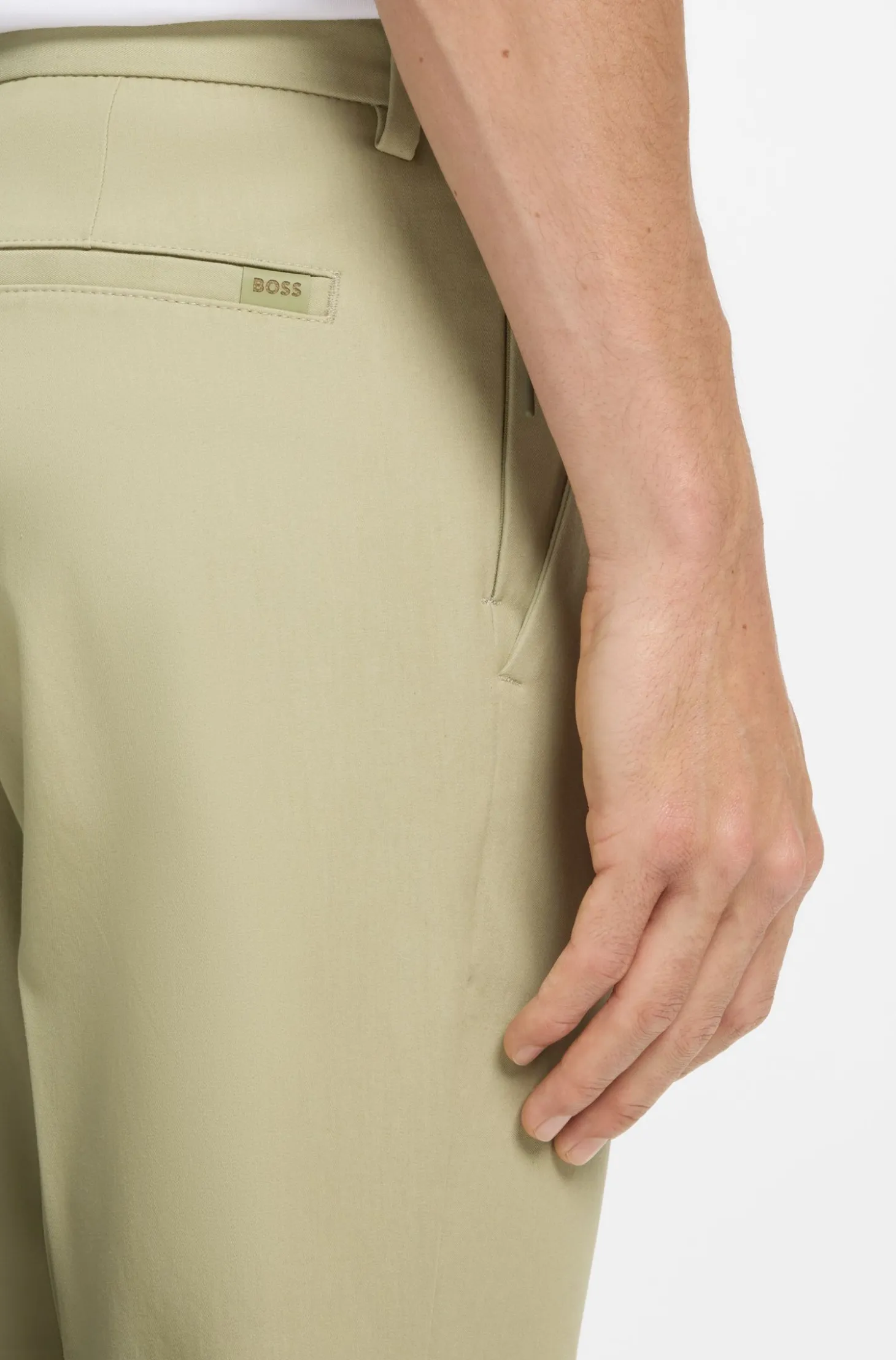 Slim-fit trousers in four-way stretch fabric