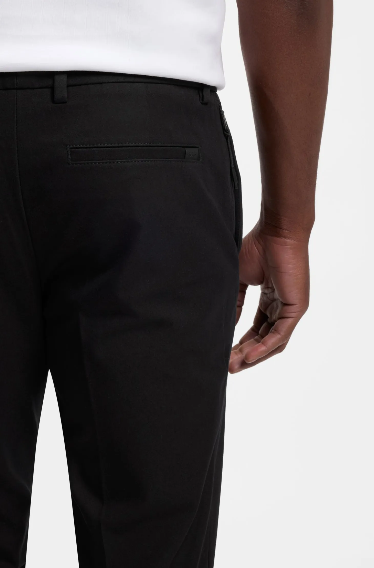Slim-fit trousers in four-way stretch fabric
