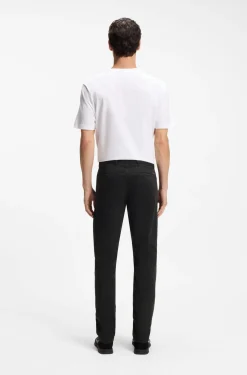 Slim-fit trousers in overdyed stretch satin