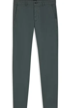 Slim-fit trousers in overdyed stretch satin