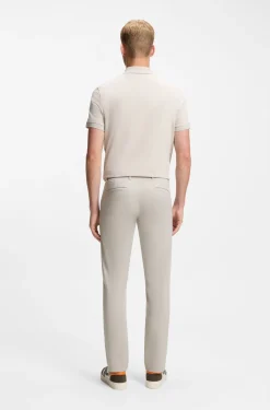 Slim-fit trousers in overdyed stretch satin