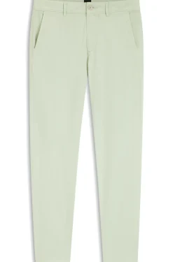 Slim-fit trousers in overdyed stretch satin