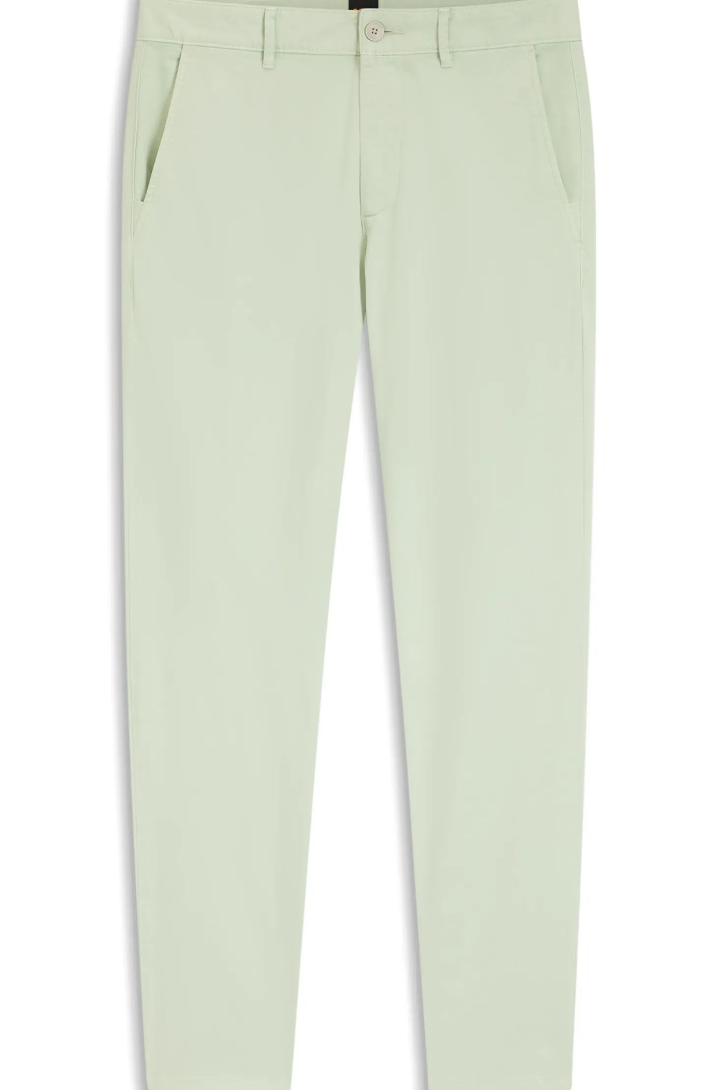 Slim-fit trousers in overdyed stretch satin