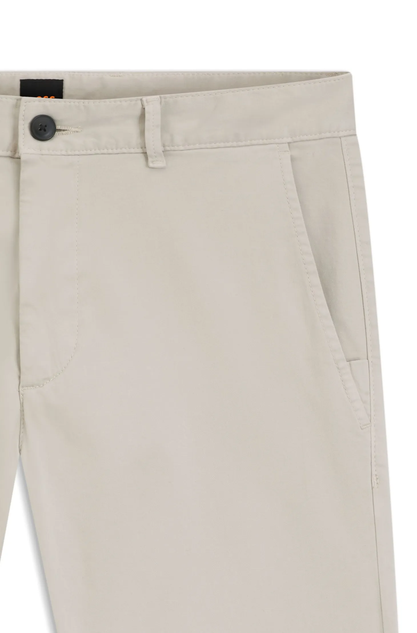 Slim-fit trousers in overdyed stretch satin