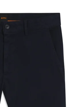 Slim-fit trousers in overdyed stretch satin