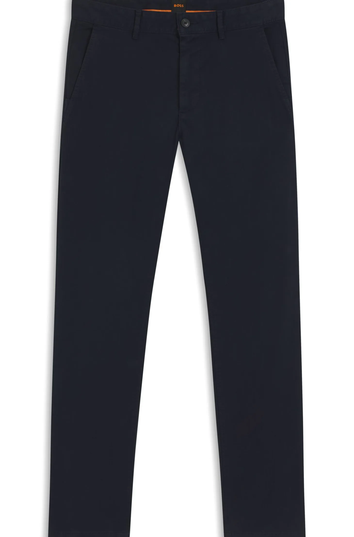 Slim-fit trousers in overdyed stretch satin