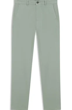 Slim-fit trousers in overdyed stretch satin
