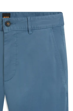 Slim-fit trousers in overdyed stretch satin