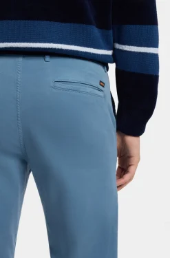 Slim-fit trousers in overdyed stretch satin