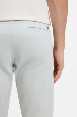 Slim-fit trousers in overdyed stretch satin