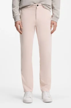 Slim-fit trousers in overdyed stretch satin