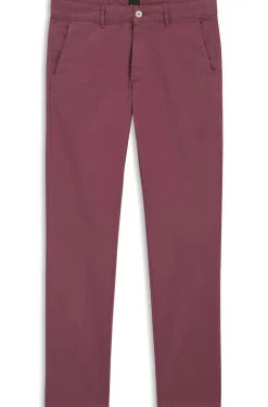 Slim-fit trousers in overdyed stretch satin