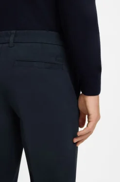 Slim-fit trousers in stretch-cotton gabardine