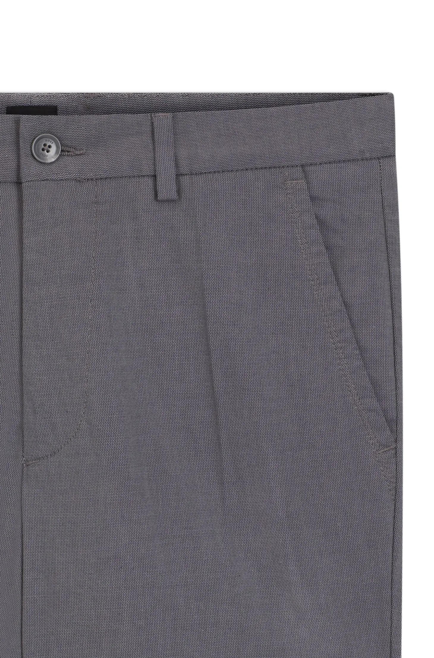 Slim-fit trousers in stretch-cotton dobby