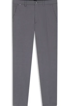 Slim-fit trousers in stretch-cotton dobby