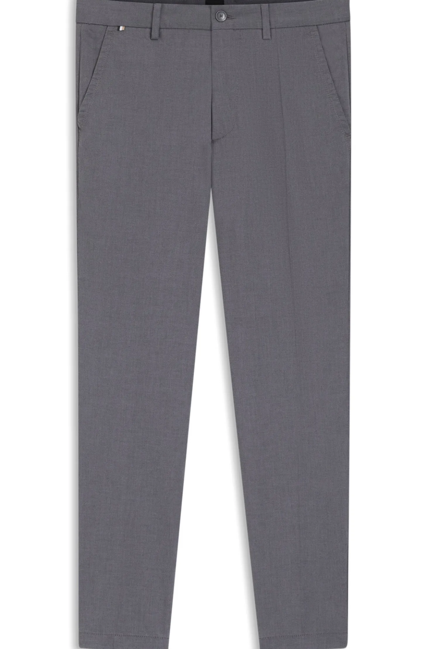 Slim-fit trousers in stretch-cotton dobby
