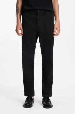 Slim-fit trousers in stretch-cotton gabardine