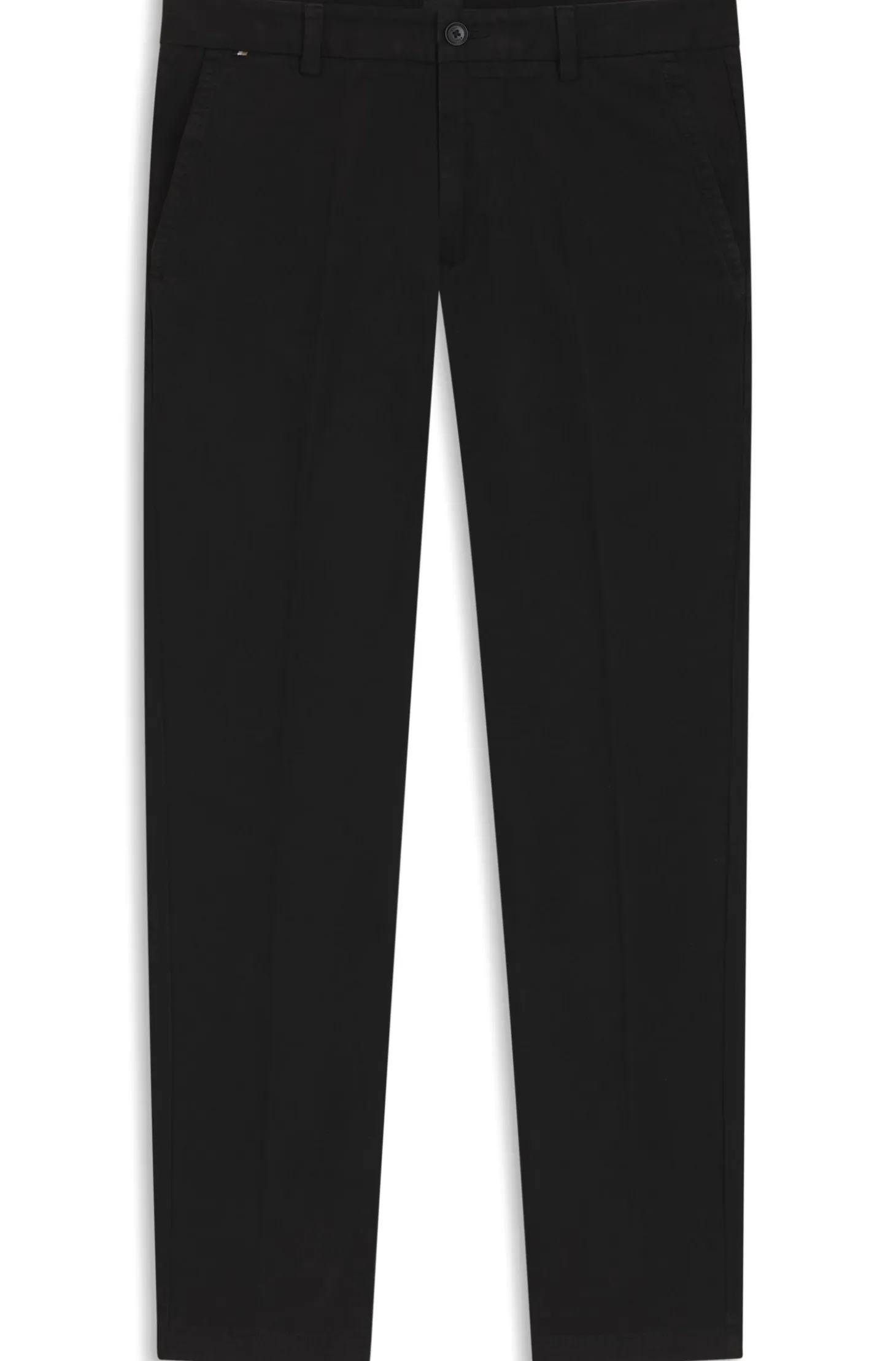 Slim-fit trousers in stretch-cotton gabardine