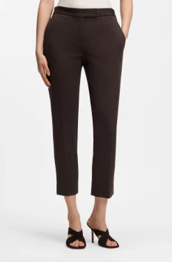 Slim-fit trousers in stretch jersey
