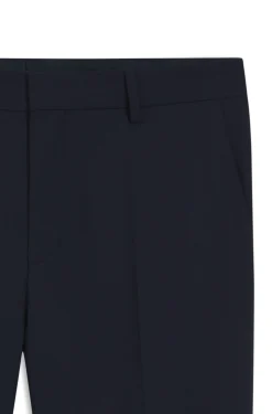 Slim-fit trousers in stretch wool